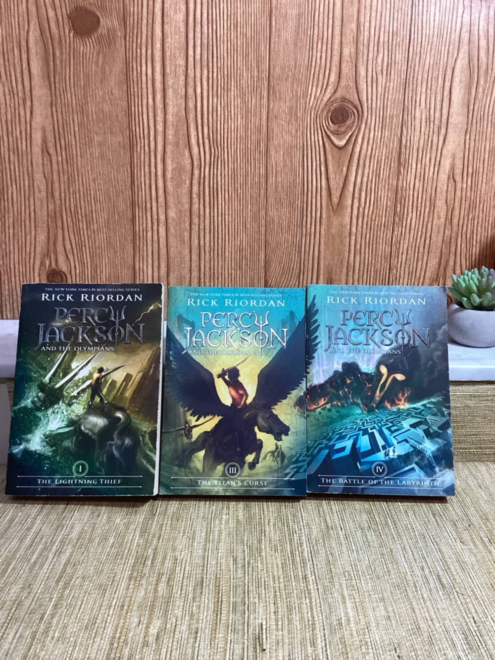 Percy Jackson Paperback and The Olympians Lot -of 3 Vol.1,3 and 4 Paperbacks